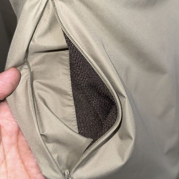 EMS L System Three Tan Lightweight Hooded Full Zip Rain Jacket - Picture 6 of 16